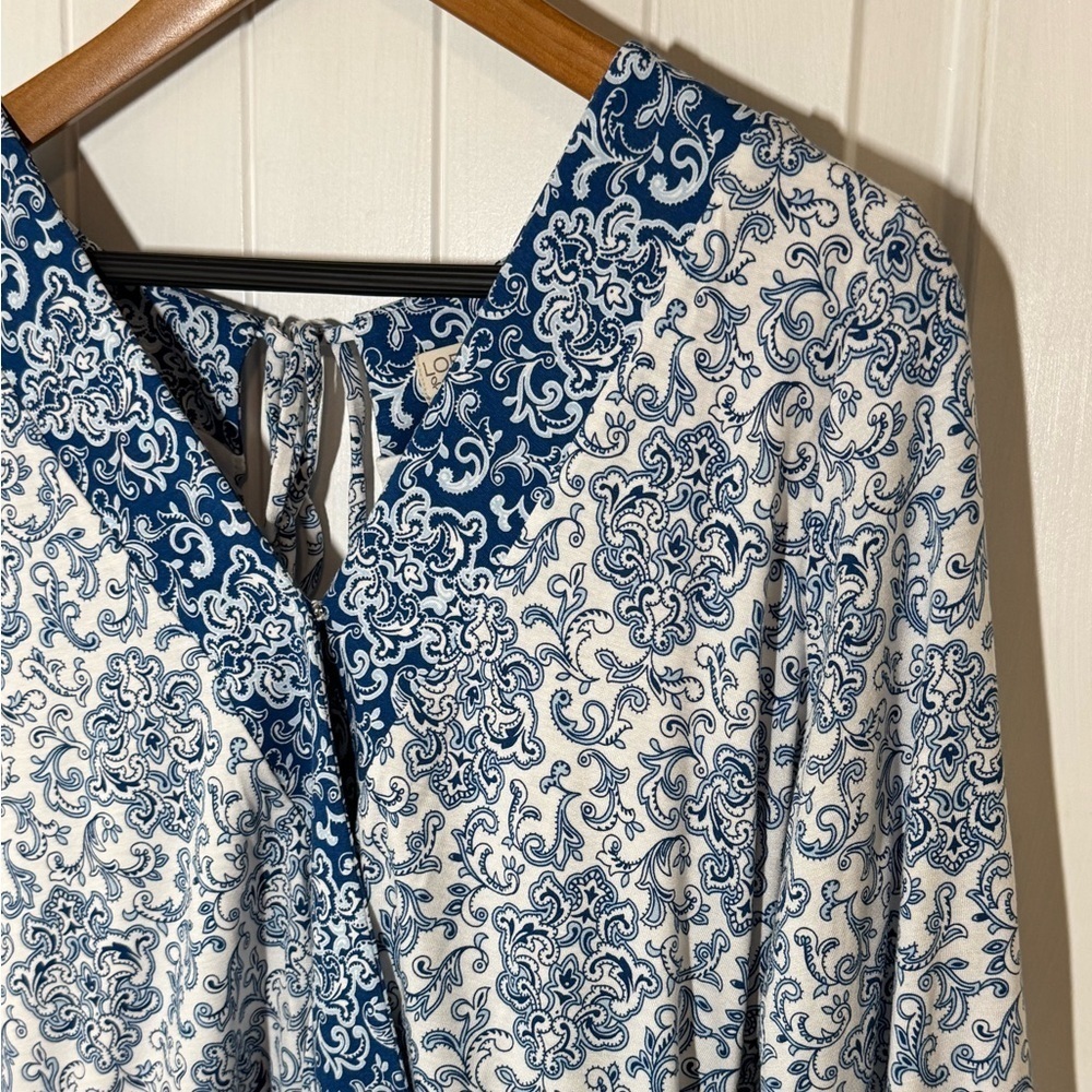 Loft Beach Blue Paisley Romper - Picture 3 of 8